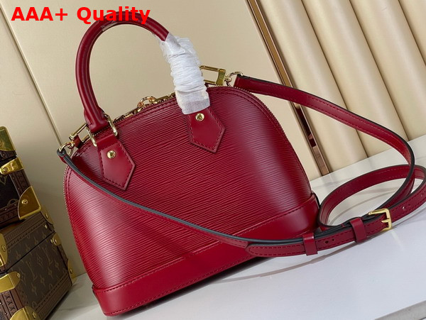 Louis Vuitton Alma BB Handbag in Monogram Rouge Epi Leather M25562 Replica