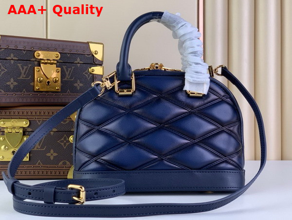Louis Vuitton Alma BB Handbag in Navy Blue Padded Lambskin M23666 Replica