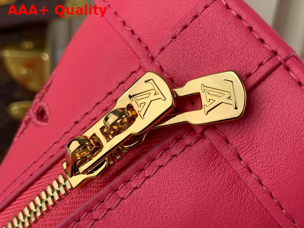 Louis Vuitton Alma BB Handbag in Pink Calfskin Perforated with Iconic Monogram Motifs M22878 Replica