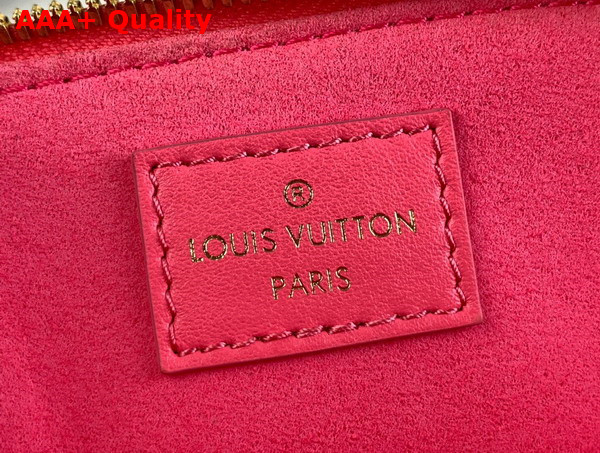 Louis Vuitton Alma BB Handbag in Pink Calfskin Perforated with Iconic Monogram Motifs M22878 Replica