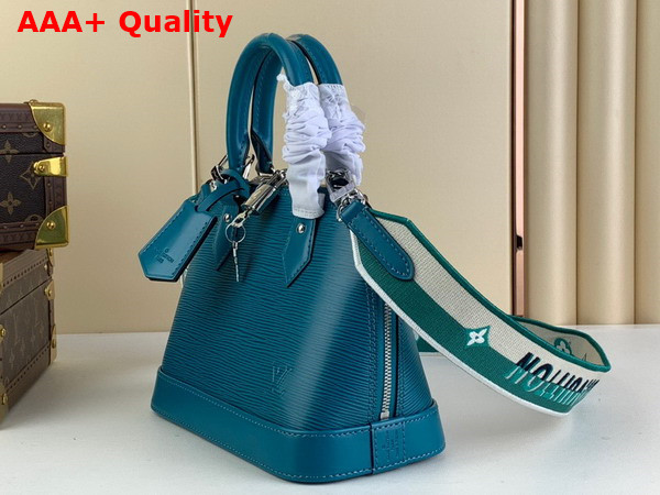 Louis Vuitton Alma BB Handbag in Turquoise Epi Grained Cowhide Leather M20609 Replica