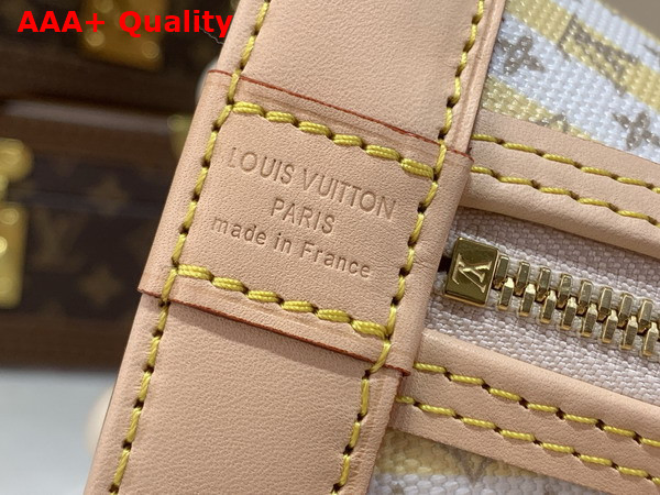 Louis Vuitton Alma BB LV Stamp Collection Banana Coated Canvas M28672 Replica