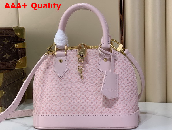 Louis Vuitton Alma BB Light Bliss Calfskin Leather with Minigram Signature M29416 Replica