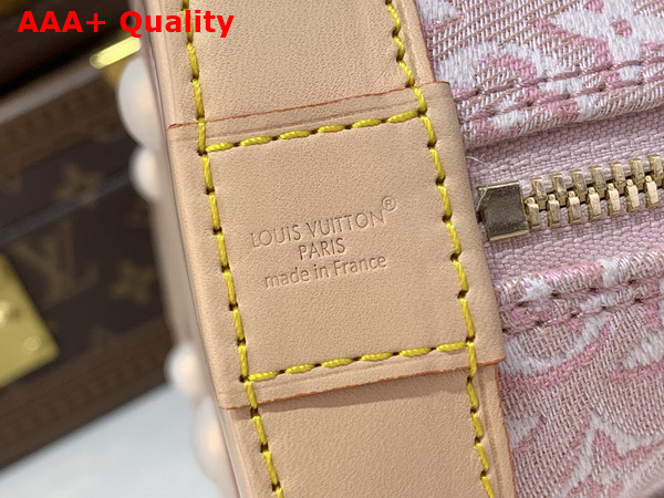 Louis Vuitton Alma BB Monogram Embleme Rose Ruban Jacquard Textile M2A378 Replica