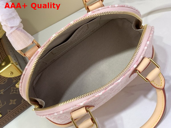 Louis Vuitton Alma BB Monogram Embleme Rose Ruban Jacquard Textile M2A378 Replica