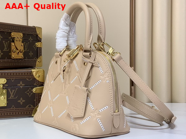 Louis Vuitton Alma BB Monogram Empreinte Leather Hazelnut Couture M28458 Replica