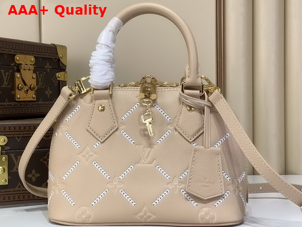 Louis Vuitton Alma BB Monogram Empreinte Leather Hazelnut Couture M28458 Replica