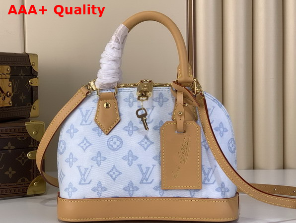 Louis Vuitton Alma BB Monogram Origine Bleu Courrier M27526 Replica