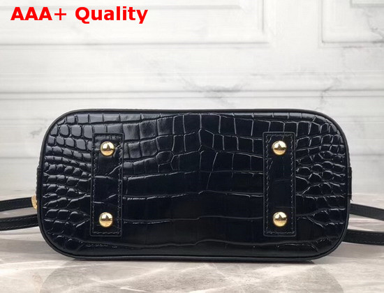 Louis Vuitton Alma BB Noir Shiny Crocodile N90897 Replica