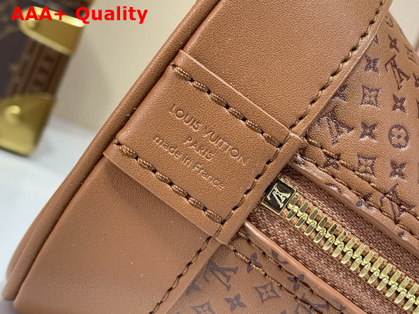 Louis Vuitton Alma BB Noisette Calfskin Leather with Minigram a New Leather Signature M29491 Replica