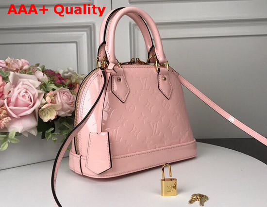 Louis Vuitton Alma BB Pink Monogram Vernis Leather Replica