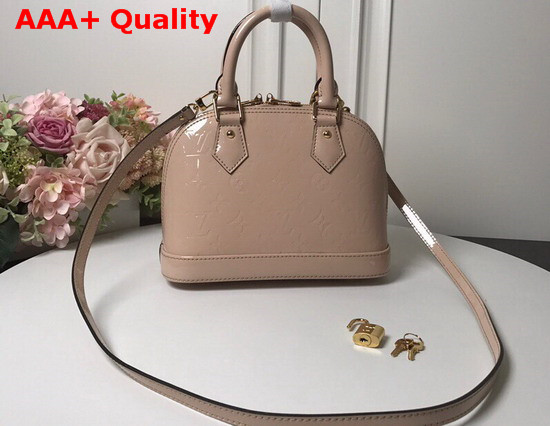 Louis Vuitton Alma BB Rose Ballerine Monogram Vernis Leather M50415 Replica