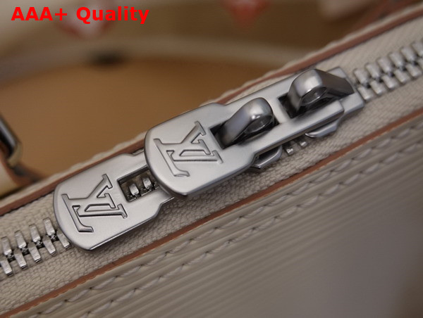 Louis Vuitton Alma BB White Epi Leather with Jacquard Strap Replica