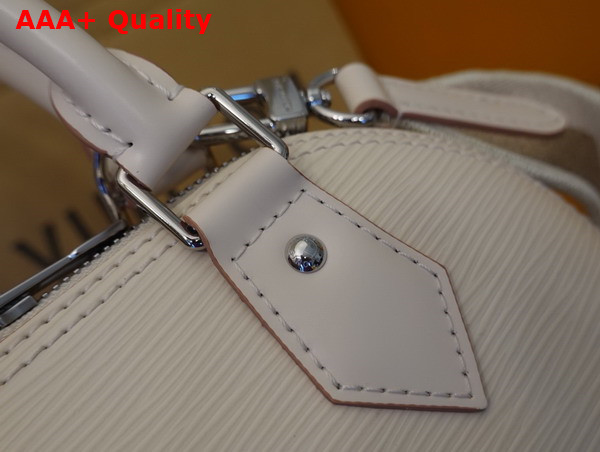 Louis Vuitton Alma BB White Epi Leather with Jacquard Strap Replica