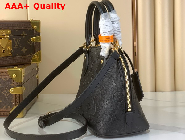 Louis Vuitton Alma BB in Black Monogram Empreinte Leather Replica