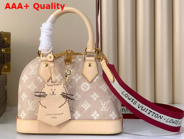Louis Vuitton Alma BB in Meowgram Coated Canvas M25728 Replica