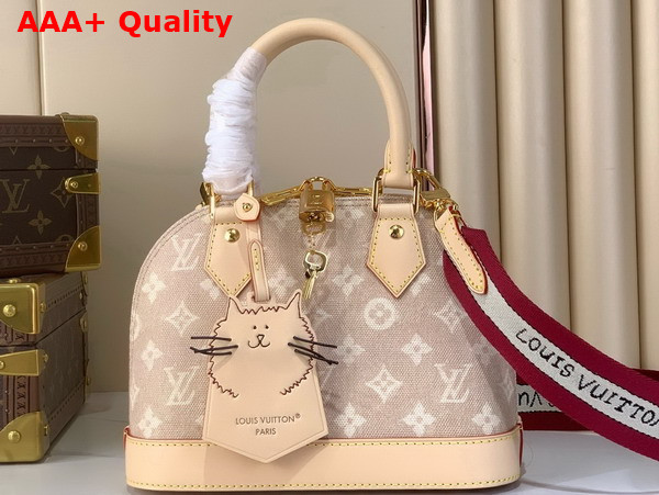 Louis Vuitton Alma BB in Meowgram Coated Canvas M25728 Replica