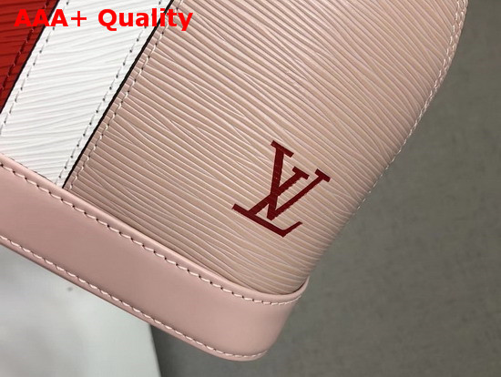 Louis Vuitton Alma BB in Rose Ballerine Epi Leather with Two Tone Stripe Replica