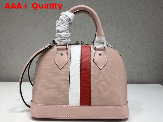 Louis Vuitton Alma BB in Rose Ballerine Epi Leather with Two Tone Stripe Replica