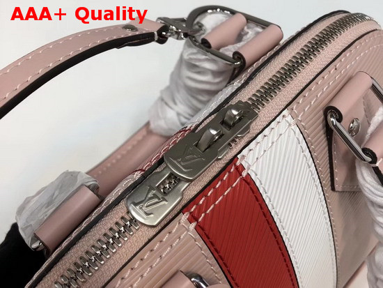 Louis Vuitton Alma BB in Rose Ballerine Epi Leather with Two Tone Stripe Replica