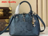 Louis Vuitton Alma BB in Shimmery Ink Monogram Empreinte Leather M26686 Replica