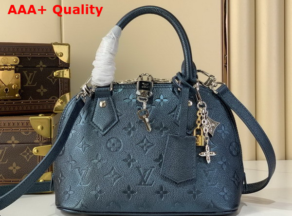 Louis Vuitton Alma BB in Shimmery Ink Monogram Empreinte Leather M26686 Replica
