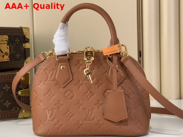 Louis Vuitton Alma BB in Tan Monogram Empreinte Leather M28661 Replica