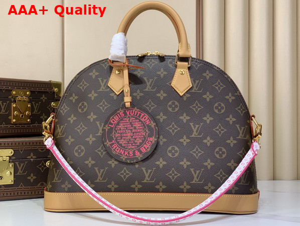 Louis Vuitton Alma MM Handbag in Monogram Canvas with a Nylon Drawstring Pouch M27327 Replica