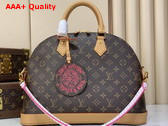 Louis Vuitton Alma MM Handbag in Monogram Canvas with a Nylon Drawstring Pouch M27327 Replica