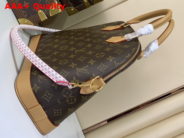 Louis Vuitton Alma MM Handbag in Monogram Canvas with a Nylon Drawstring Pouch M27327 Replica