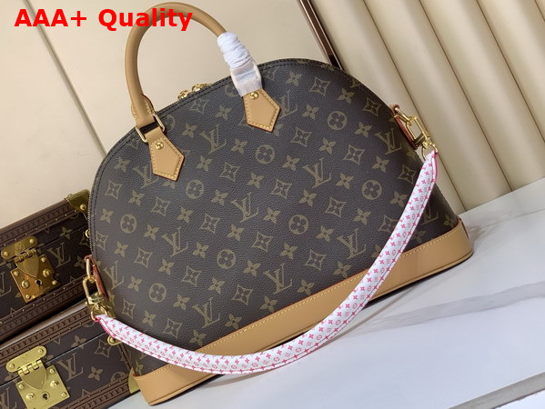 Louis Vuitton Alma MM Handbag in Monogram Canvas with a Nylon Drawstring Pouch M27327 Replica