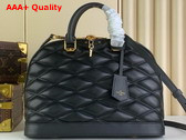 Louis Vuitton Alma PM Handbag in Black Lamb Leather M23688 Replica