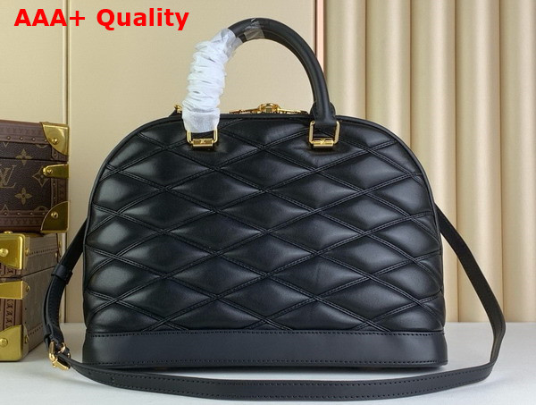 Louis Vuitton Alma PM Handbag in Black Lamb Leather M23688 Replica