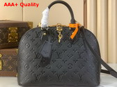 Louis Vuitton Alma PM Handbag in Black Monogram Empreinte Leather Replica