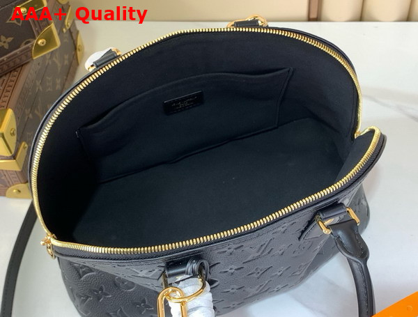 Louis Vuitton Alma PM Handbag in Black Monogram Empreinte Leather Replica