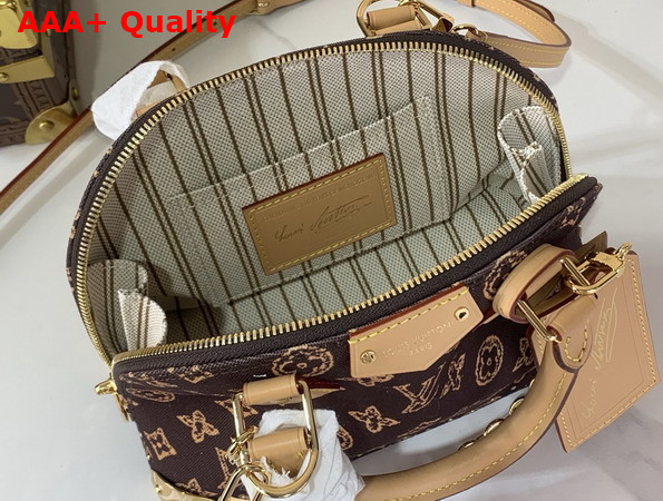 Louis Vuitton Alma Trunk BB Monogram Origine Ebene Coated Canvas M28105 Replica