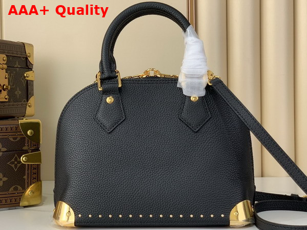 Louis Vuitton Alma Trunk BB in Black Calfskin Leather M29445 Replica