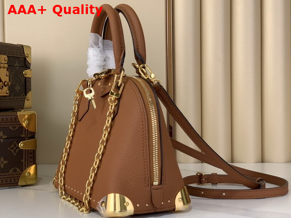 Louis Vuitton Alma Trunk BB in Tan Calfskin Leather M29091 Replica