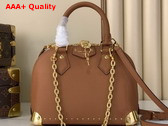 Louis Vuitton Alma Trunk BB in Tan Calfskin Leather M29091 Replica