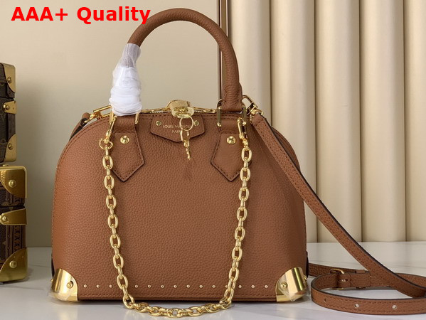 Louis Vuitton Alma Trunk BB in Tan Calfskin Leather M29091 Replica