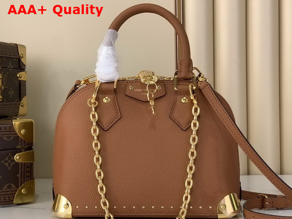 Louis Vuitton Alma Trunk BB in Tan Calfskin Leather M29091 Replica