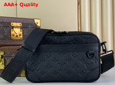 Louis Vuitton Alpha Messenger in Black Monogram Empreinte Leather Replica