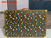 Louis Vuitton Alzer 70 Suitcase in Monogram Coated Canvas with 3D Painted Dots Print Replica