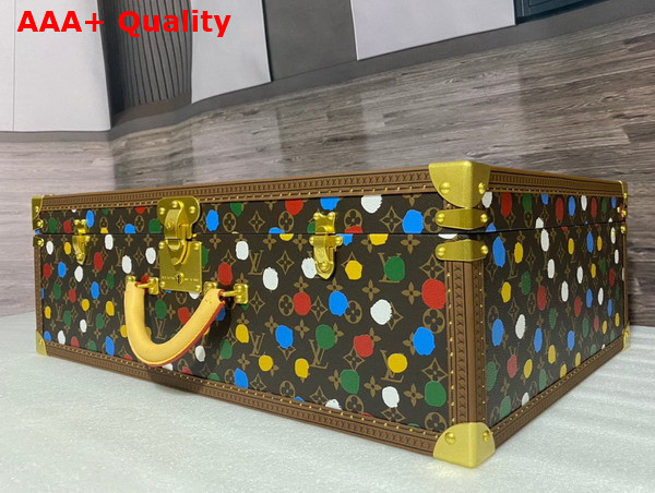 Louis Vuitton Alzer 70 Suitcase in Monogram Coated Canvas with 3D Painted Dots Print Replica