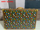 Louis Vuitton Alzer 80 Suitcase in Monogram Coated Canvas with 3D Painted Dots Print Replica
