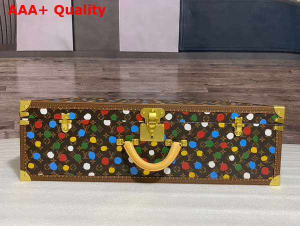 Louis Vuitton Alzer 80 Suitcase in Monogram Coated Canvas with 3D Painted Dots Print Replica