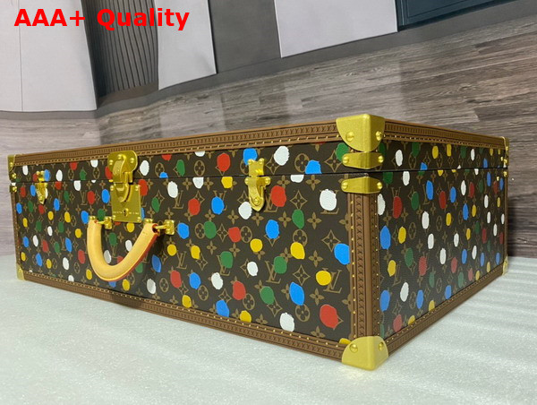 Louis Vuitton Alzer 80 Suitcase in Monogram Coated Canvas with 3D Painted Dots Print Replica