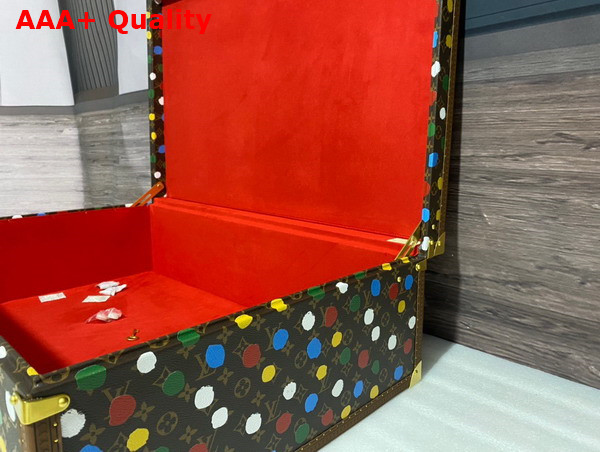 Louis Vuitton Alzer 80 Suitcase in Monogram Coated Canvas with 3D Painted Dots Print Replica