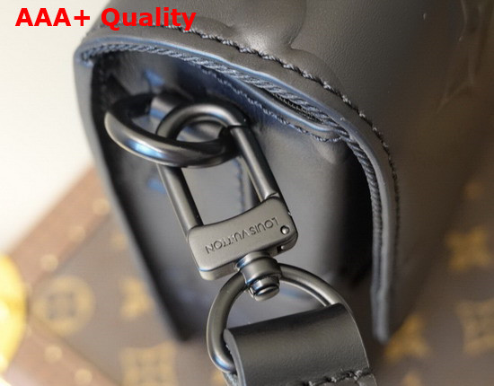 Louis Vuitton Ambassadeur PM Black Leather Debossed with the Monogram Pattern M58711 Replica