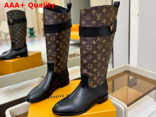 Louis Vuitton Amiral High Boot in Monogram Canvas Replica